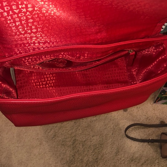 USED Kate Spade Satchel bag- red - Picture 5 of 6